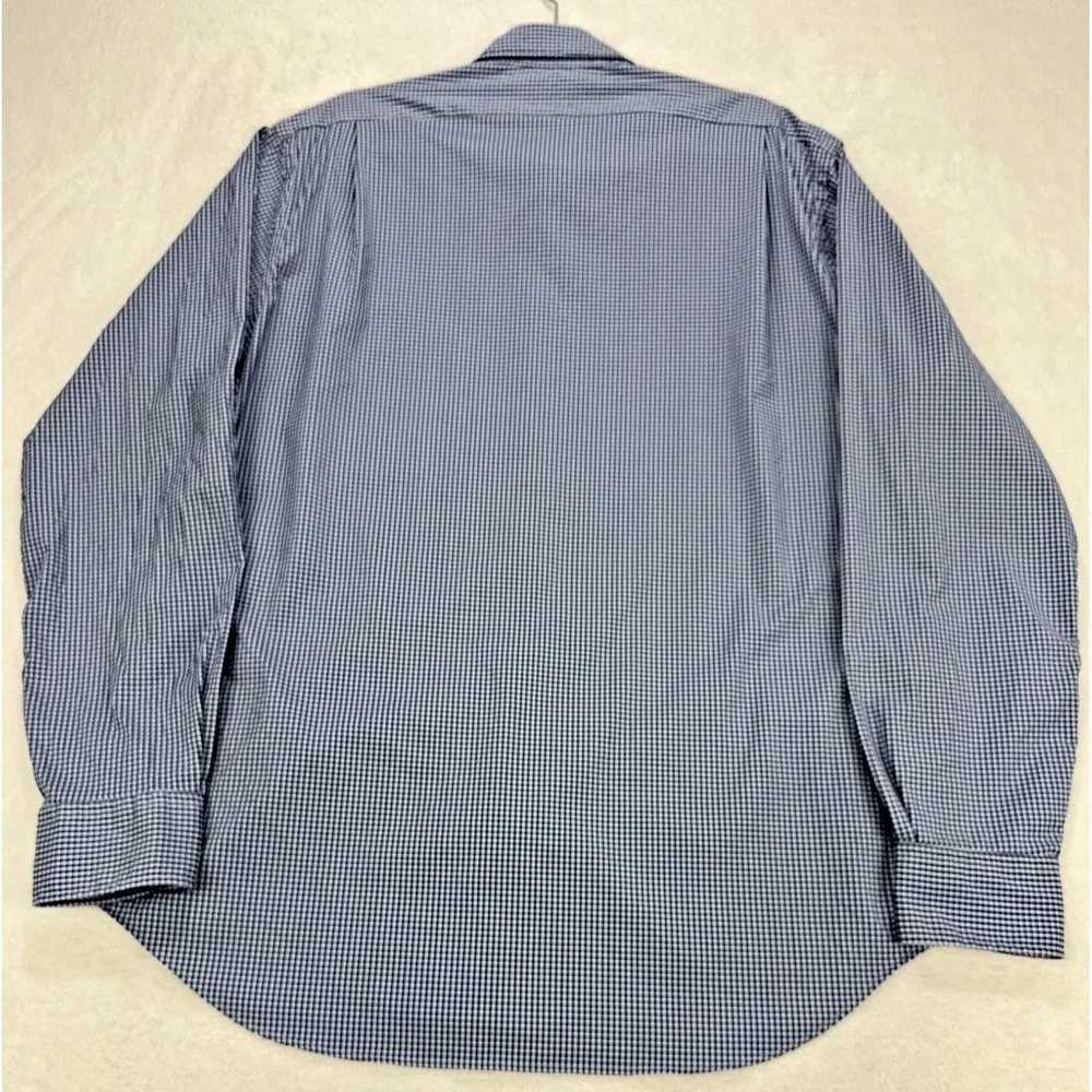 Polo Ralph Lauren Performance‎ Shirt Men XL Blue Gingham Nylon Button Front
